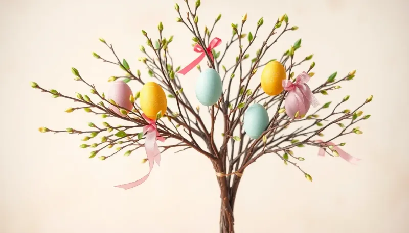 DIY Pâques : Utilisez vos branches de jardin pour une décoration festive et écoresponsable