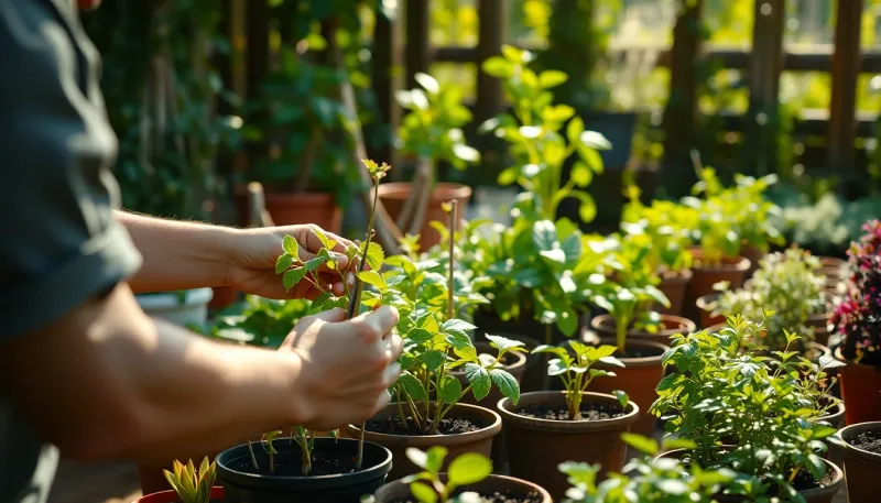 École du Breuil : maîtriser la multiplication des plantes avec des boutures et marcottes