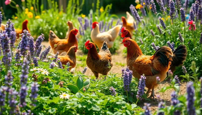 Jardin écologique : 5 plantes méconnues pour élever des poules en liberté