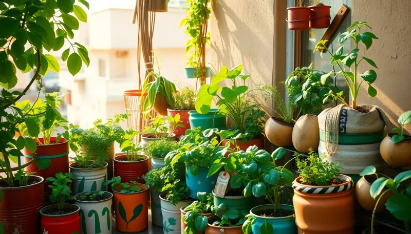 Jardinage urbain : 19 objets recyclés pour cultiver des légumes sur votre balcon à petit prix