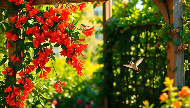 Lonicera : la plante grimpante idéale pour attirer les colibris dans votre jardin